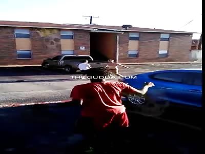 Dude Gets Rocked In The Projects For Running His Mouth