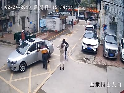 Drunk Dad Crashes While Showing Daughter How To Park