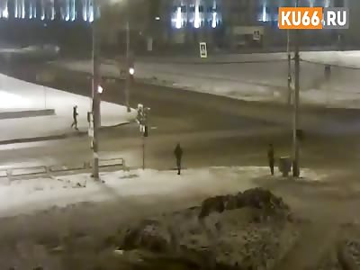 In Kamenskyi, a man with a knife threatens the passers-by