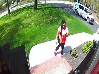 Amazon Delivery Driver Caught On Camera Delivering More Than Parcels!
