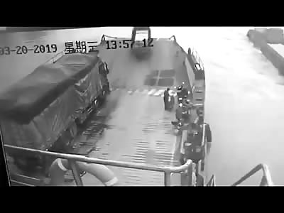 Out Of Control Lorry Plunges Off
