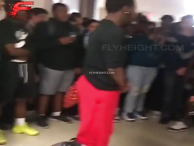 Hallway Brawl Ends With Crucial Knockout
