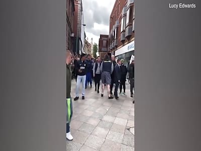 Tommy Robinson's supporters brutally punch anti-racism activist