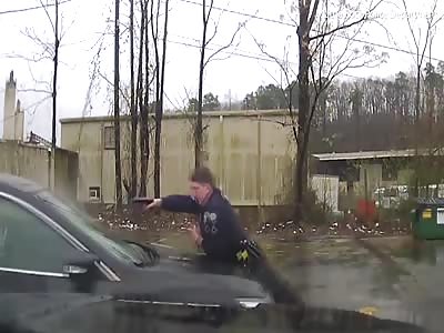 Cop shoots car thief through windshield