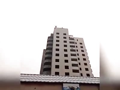 jumping off a high-rise building