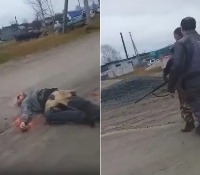 Drunken Showdown... Russian Man Gets Head Destroyed By Bullet
