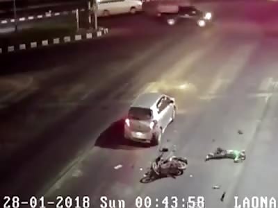 Accident in street