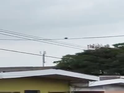 Diamond shaped UFO over Paraguay