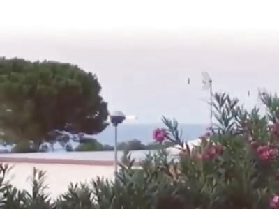 UFO over Venice, Italy lake