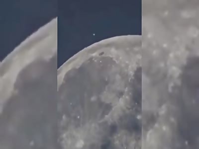 Mothership and Drone filmed over Moon's Surface