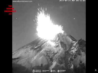 UFO Flies into Volcano as it Erupts!