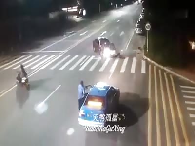 Driver left the scene as if nothing happened