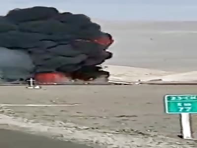 Tanker Overturns and Explodes Killing at Least Two