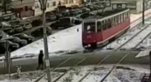 Distracted Man on Phone Hit by Train