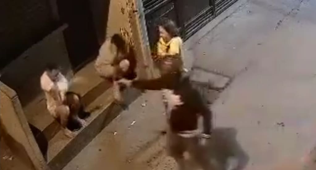 Unsuspecting Man Gets Lit Up by Two Hitmen