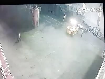 Worker Ran Over by Forklift