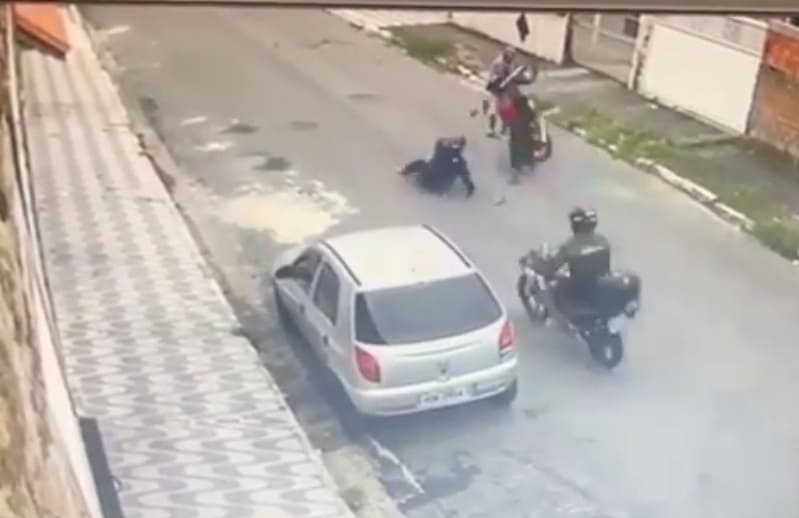 Motorbike Knocks Dude Out Cold
