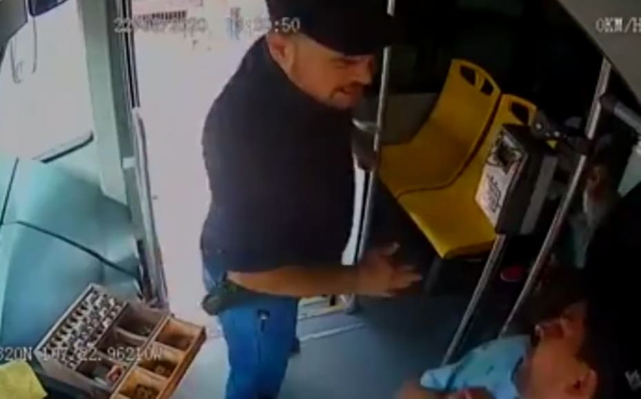 Bus Driver Gets Smacked Around by Officer