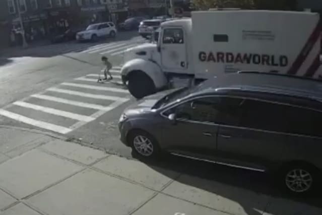 Little Girl Flattened by Armored Truck