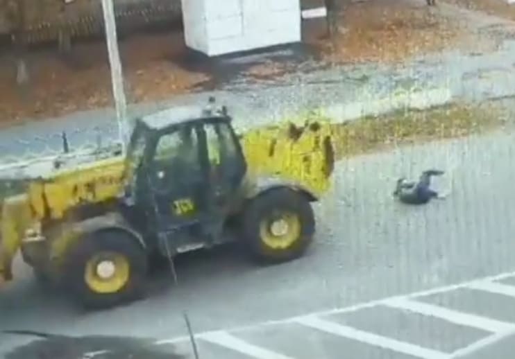 Woman Run Over by Tractor, Takes It Like a Champ