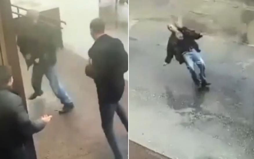 Drunk Dude Suddenly Drops Dead After Starting a Fight 
