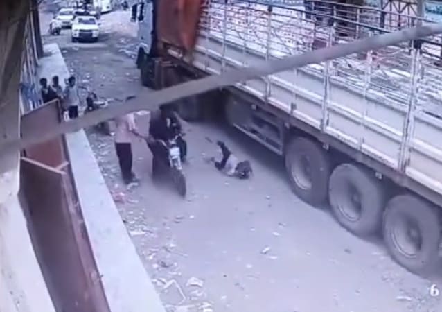 Little Kid Crushed Under Truck Wheels