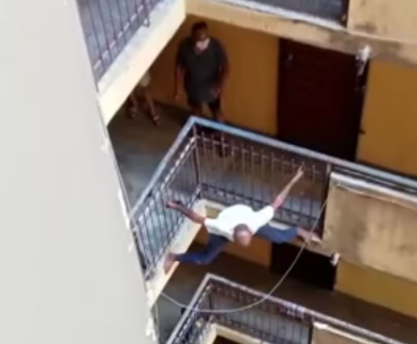 Suicidal Man Jumps From The 12th Floor
