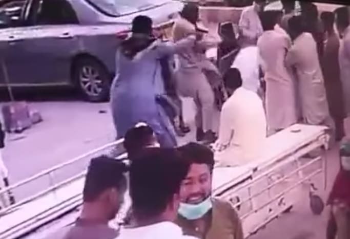 Execution Of Political Leader Outside Hospital 
