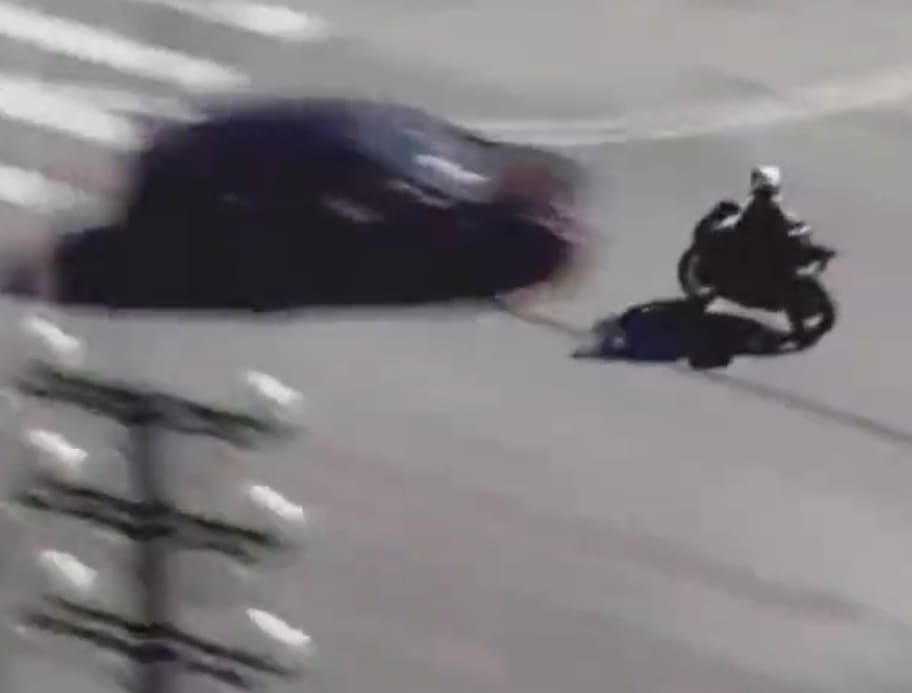 Lovely Ending To Police Pursuit Of Motorbike Thief