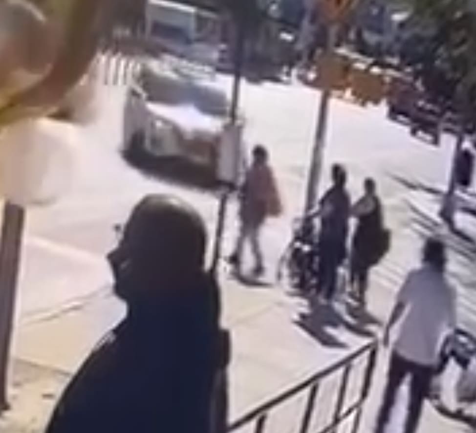 NYPD Cruiser Mows Down Pedestrians After Intersection Collision (CCTV + Aftermath)