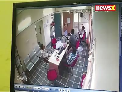 Bank robbery in Udaipur (CCTV)