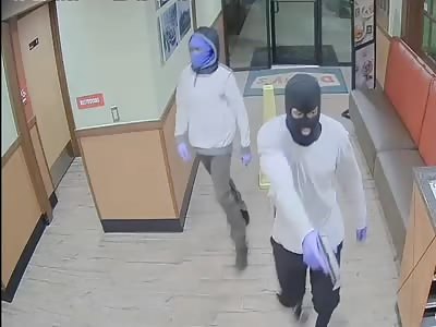 Armed robbery caught on cctv 