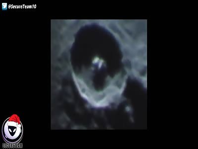 WHOA! Giant Alien Sphere Sitting In Moon Crater