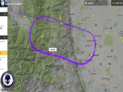 Mystery Plane Circles Above Denver! Military Silent