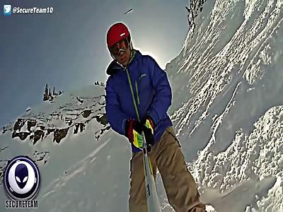 EXPLOSIVE GoPro Video of Giant Cigar UFO Above Snowboarder!
