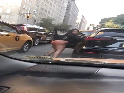 Twerking NYC style, while waiting for the green light