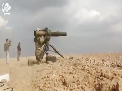 SNA forces blowing up Assad regime vehicle with TOW 