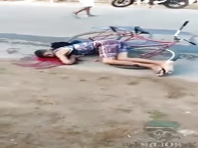 man killed with own bike