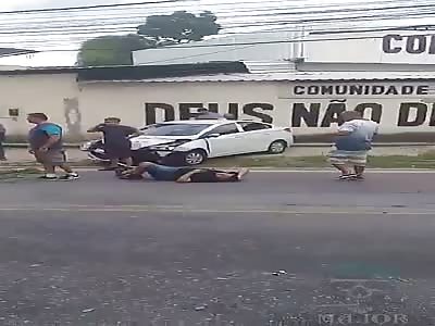 accident victims by a drunk man