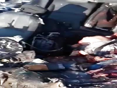 body totally destroyed in accident