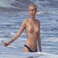 Miley Cyrus not Giving one Fuck Topless on a Beach During Vacation
