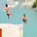 Shocking Video Shows Girl in Black Bikini (On Left) Dies after Cliff Jump