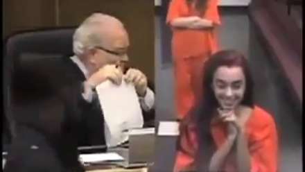 Cute Girl in Court REALLY Pisses Off the judge 