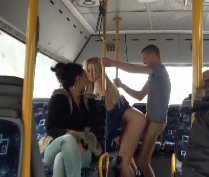 Horny Shameless College Students Fuck On A Bus