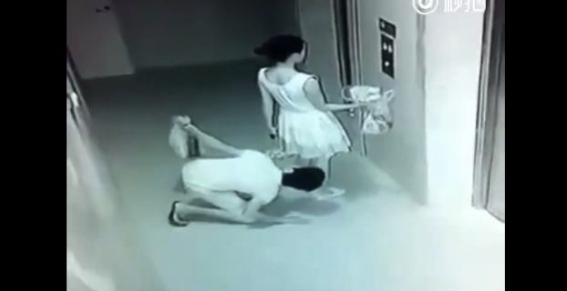 Creepy Guy Caught Spying Upskirt On Girl Then Stealing Her Used Tampon