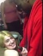 Blonde Busted in this Video Blowing a Black Stranger at Her House Party 