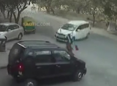 How?! Woman somehow Survives being Crushed between Two Speeding Cars