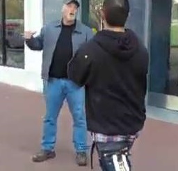 Punk Confronts Old Man.. Gets 1 Punch KO'd and a Death Rattle Ensues
