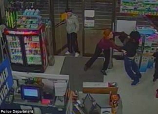 Incredible Moment a Female Employee Tackles and Stops 3 Male Teenage Shoplifters