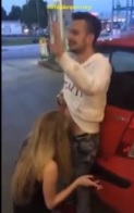 Slutty Blonde Sucking Cock At Gas Station